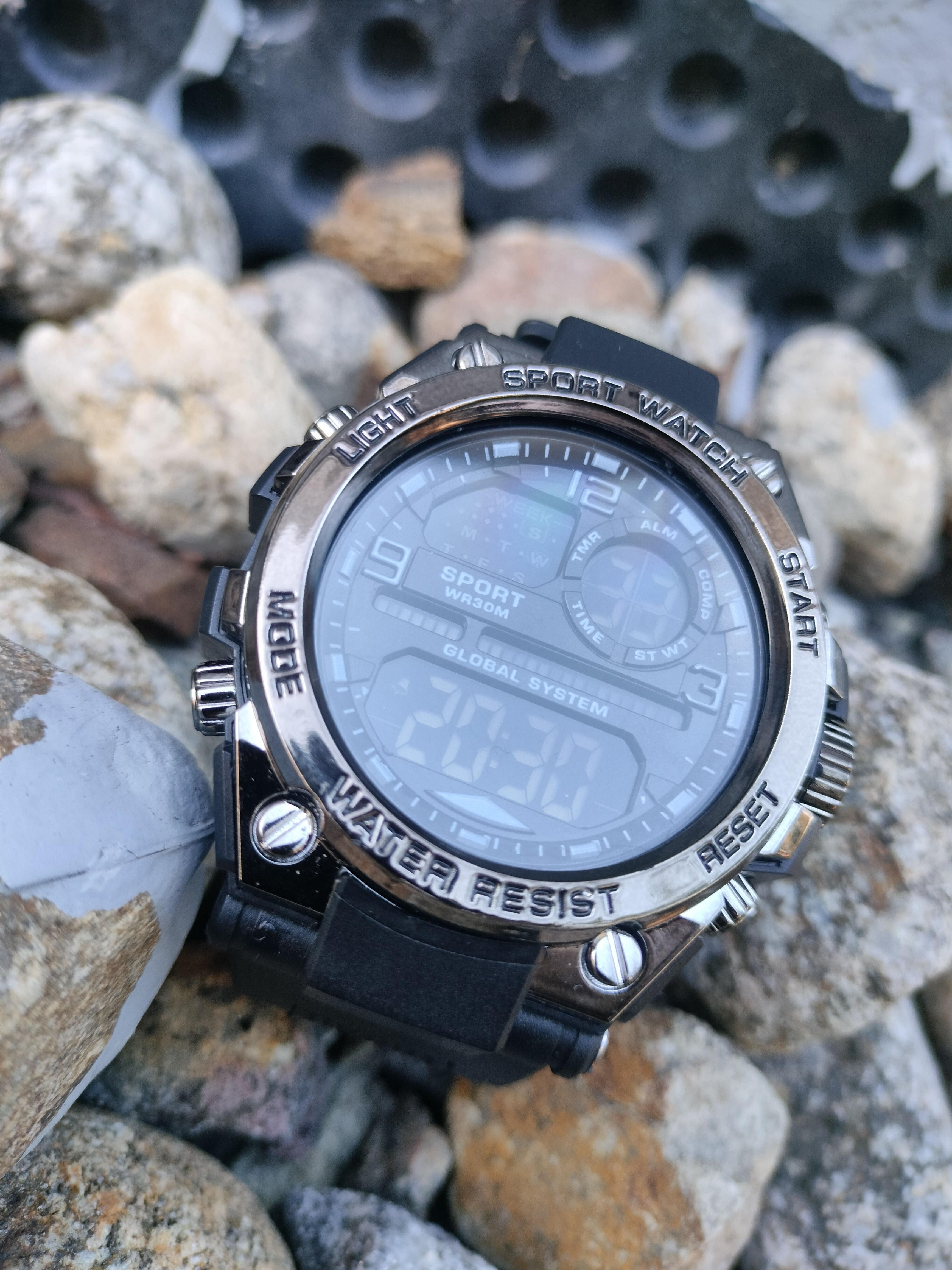 Rugged Digital Sports Watch